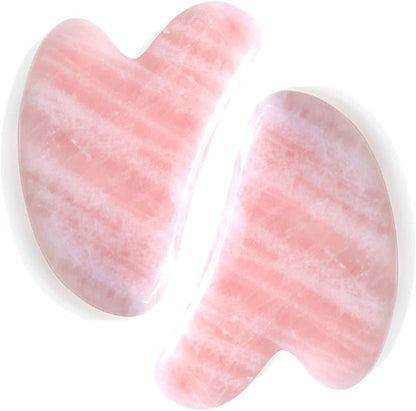 Herramienta de Gua Sha de cuarzo rosa