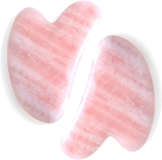 Herramienta de Gua Sha de cuarzo rosa
