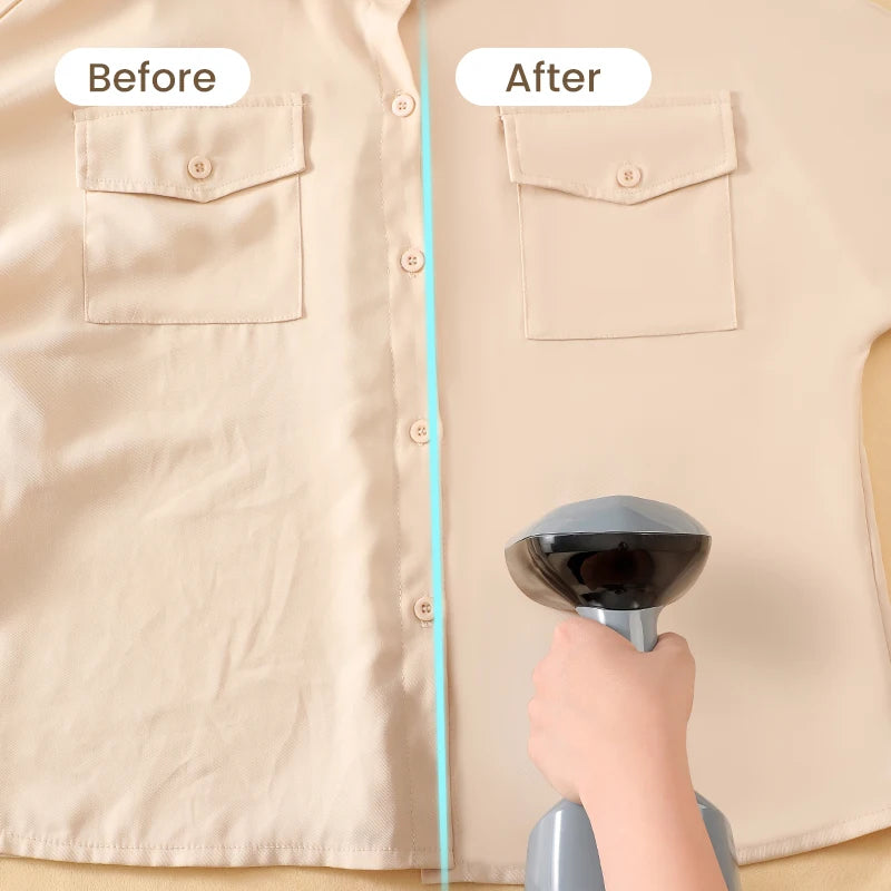 Portable Handheld Clothes Steamer — 1500W, 15-Second Heat-Up