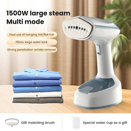 Portable Handheld Clothes Steamer — 1500W, 15-Second Heat-Up