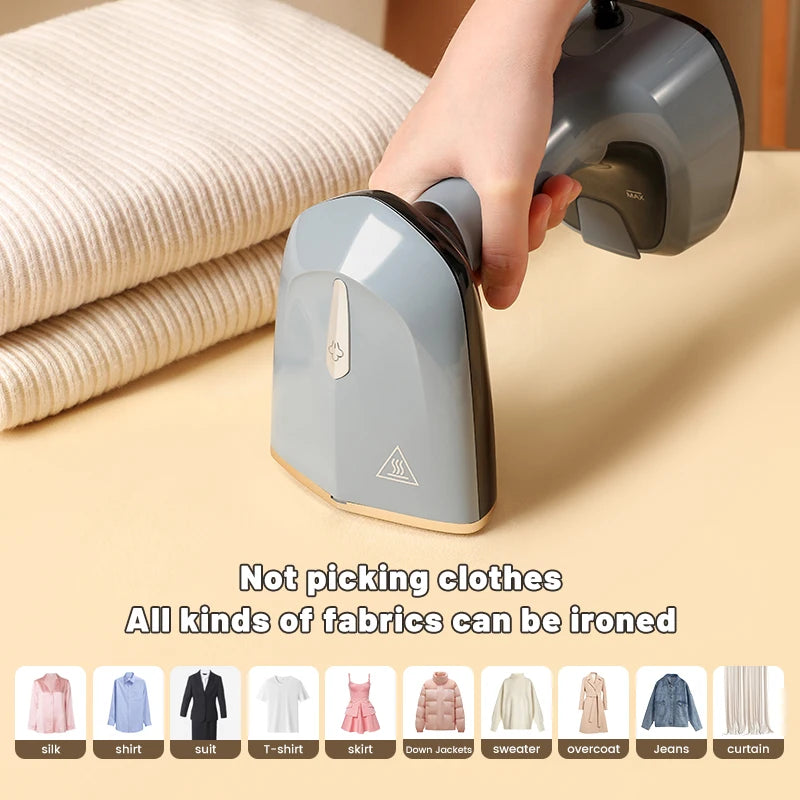 Portable Handheld Clothes Steamer — 1500W, 15-Second Heat-Up