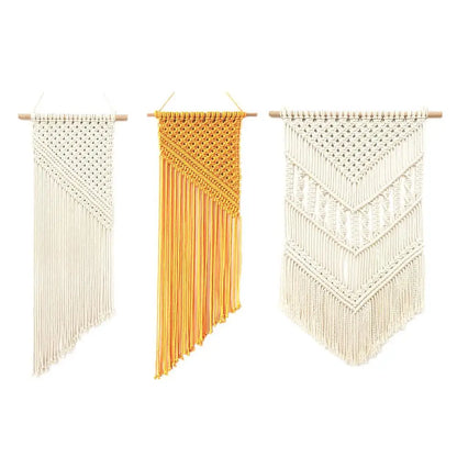 Home Decoration Bohemian Macrame Woven Wall Hanging Boho Room Geometric Tapestry Nordic Art Beautiful Apartment Room Decor Gift