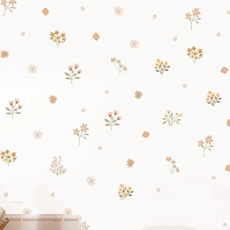 living room decor Bohemian style flower wall decal sticker kids room decor wall art decal
