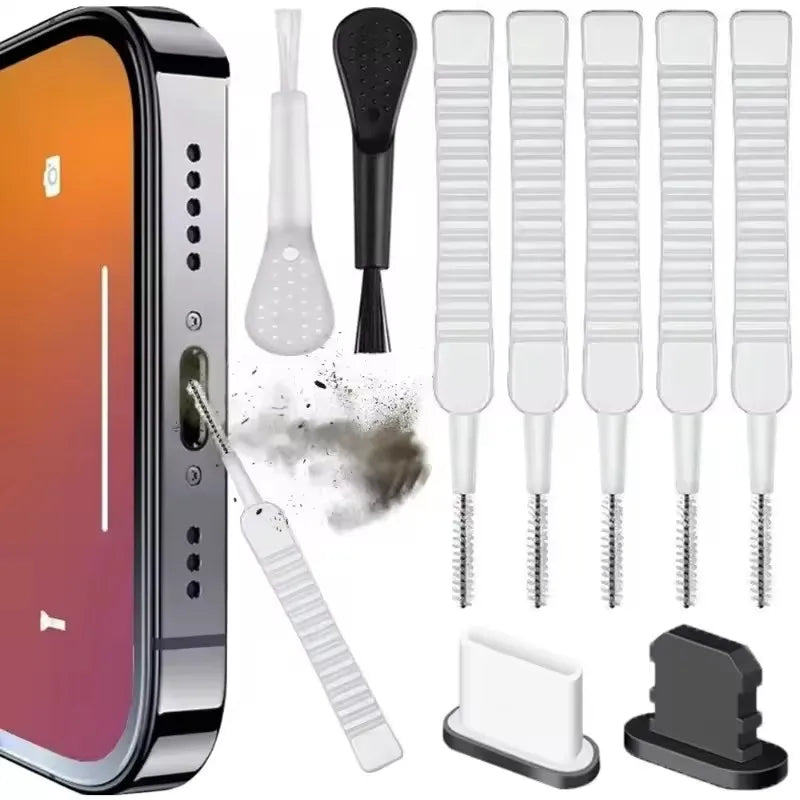 Phone Port & Speaker Cleaning Kit — Lightning & USB-C