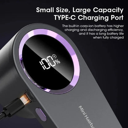 Rechargeable Fabric Shaver — Electric Lint & Pill Remover, LED Display