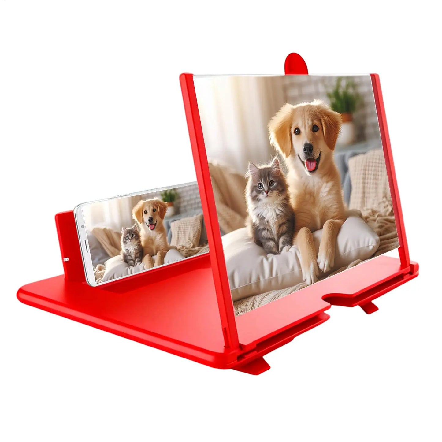 Phone Screen Magnifier — 3D HD Foldable Tabletop Enlarger