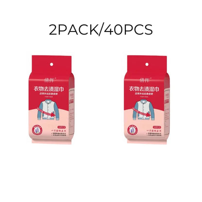 Instant Stain Remover Wipes — Individually Wrapped, No-Wash