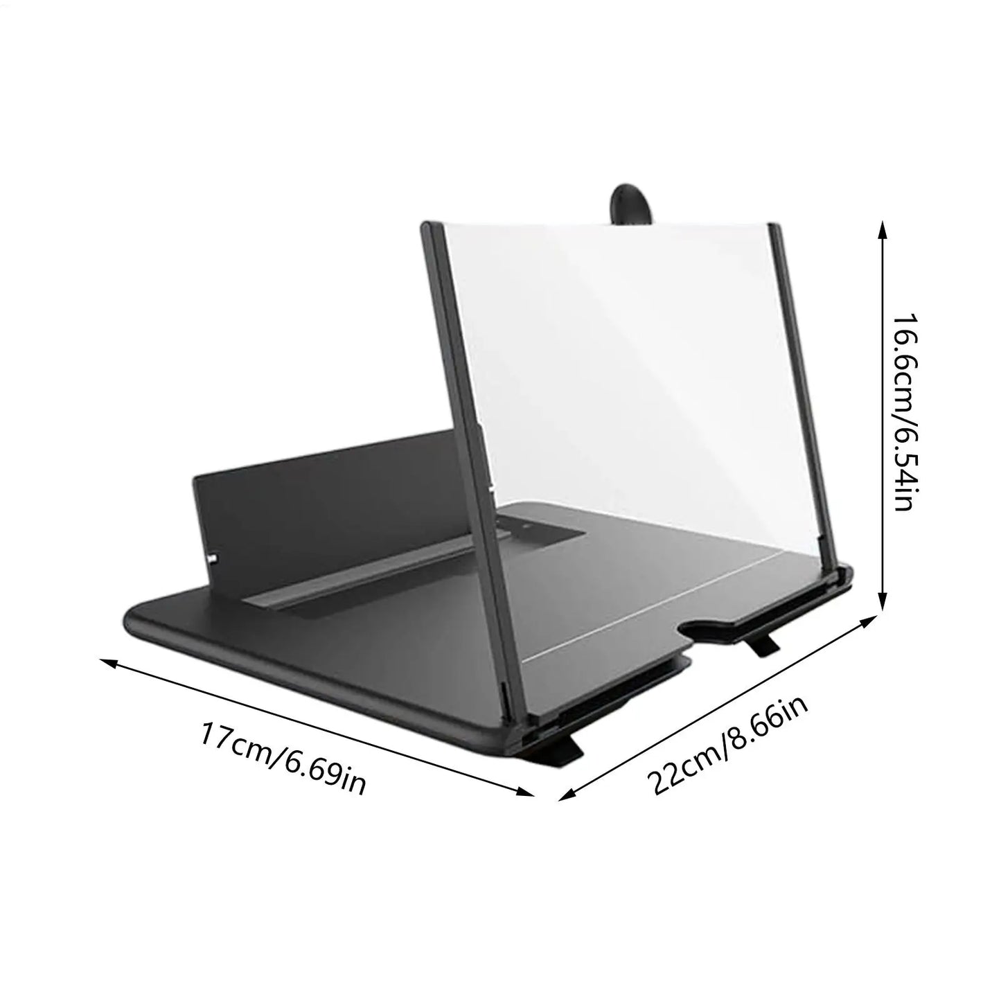Phone Screen Magnifier — 3D HD Foldable Tabletop Enlarger
