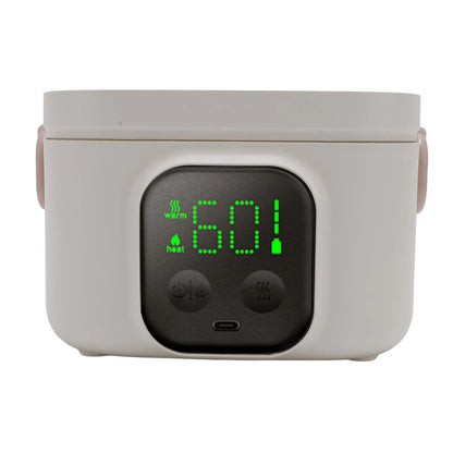 Electric Lunch Box Food Warmer Portable Insulation Mode Rechargeable 500ml Intelligent Constant Temperature Bowl for Travel