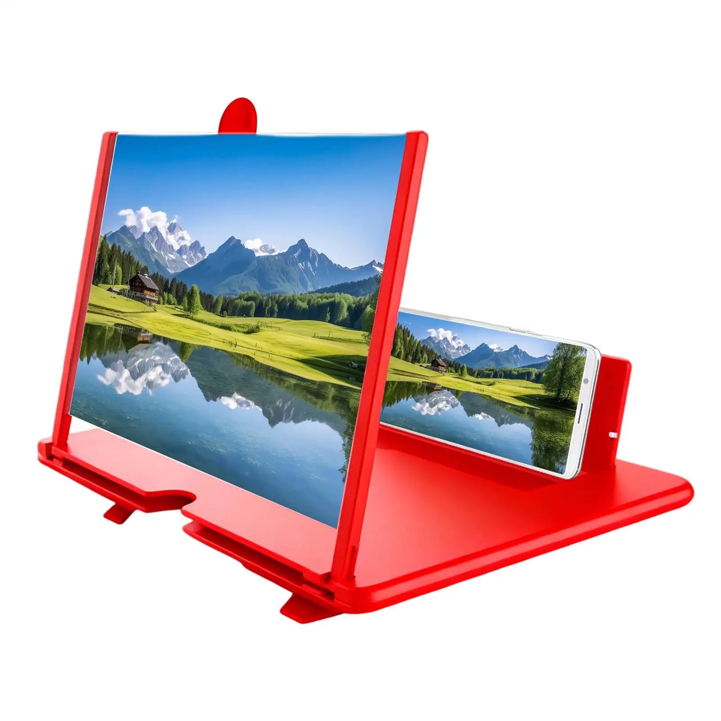 Phone Screen Magnifier — 3D HD Foldable Tabletop Enlarger