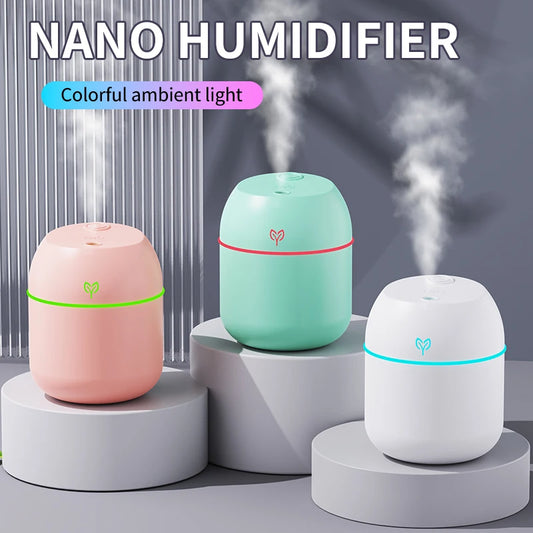 Mini USB Desktop Humidifier — 220ml, Quiet Cool Mist