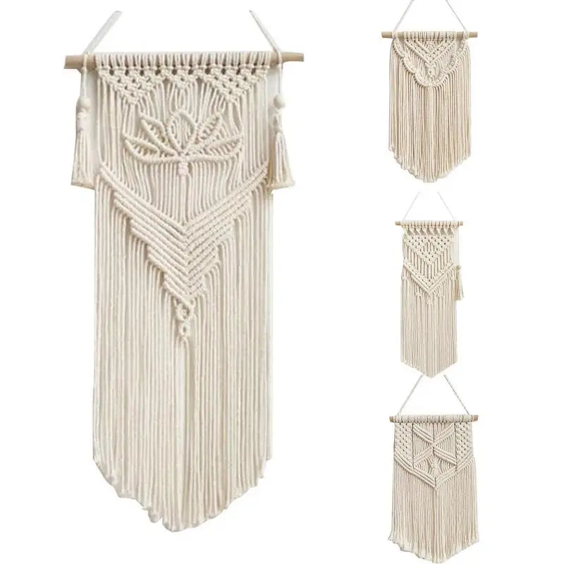 Home Decoration Bohemian Macrame Woven Wall Hanging Boho Room Geometric Tapestry Nordic Art Beautiful Apartment Room Decor Gift
