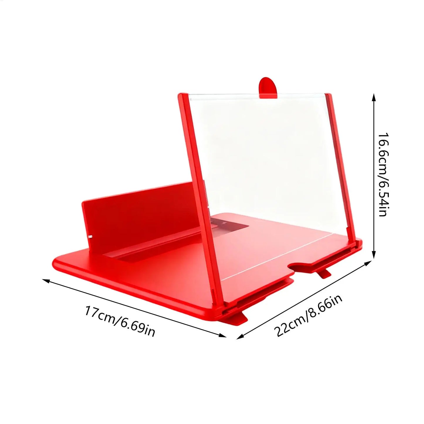 Phone Screen Magnifier — 3D HD Foldable Tabletop Enlarger